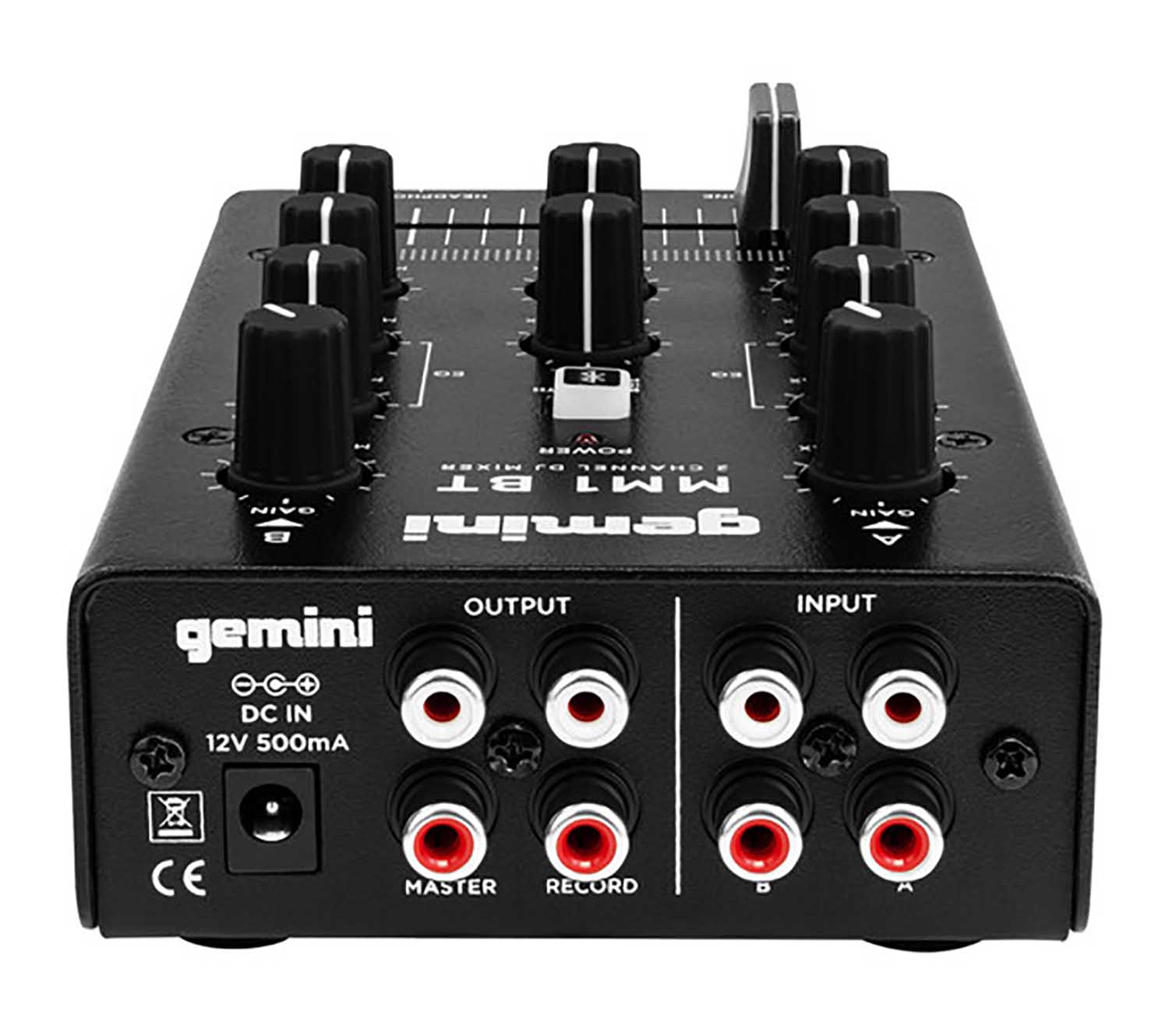 Gemini Sound MM1BT, 2-Channel Compact Mixer with Bluetooth - Hollywood DJ