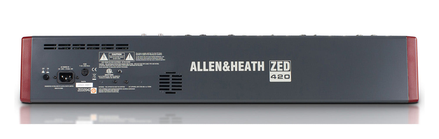 Allen & Heath ZED-420 4 Bus Mixer for Live Sound and Recording - Hollywood DJ