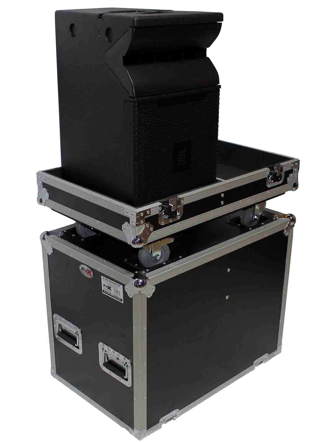 ProX X-JBL-VRX932LAP Fight Case for 2 JBL VRX932LAP Line Array Speakers with 4-inch Casters - Hollywood DJ