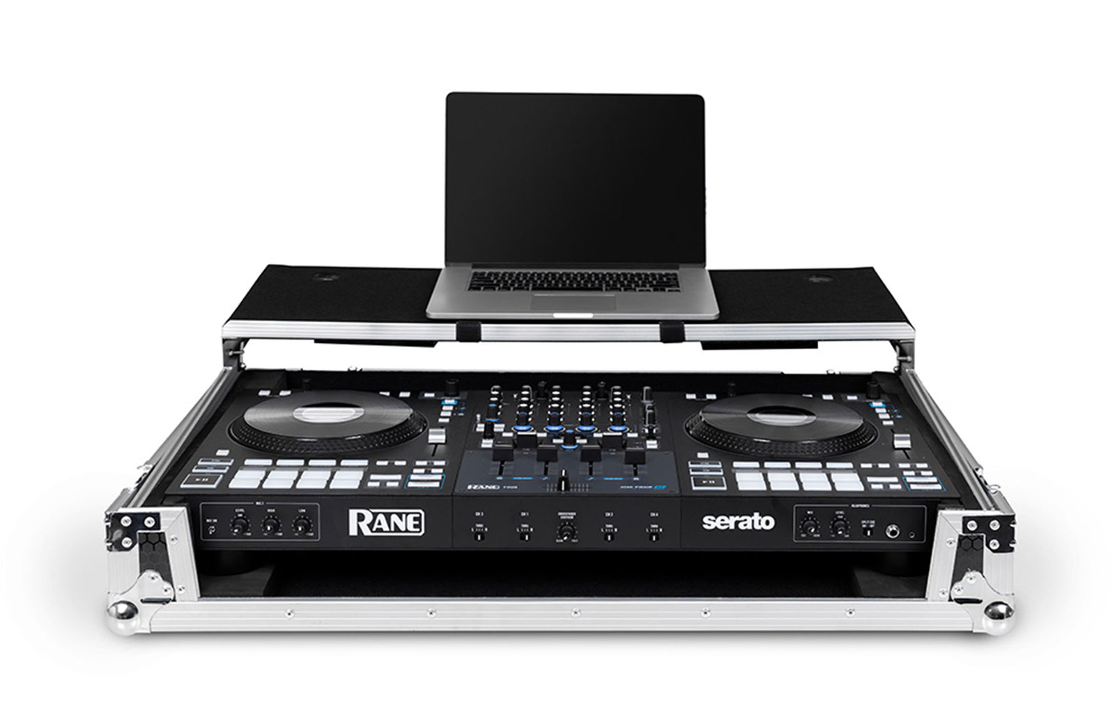 Headliner HL10014 Flight Case for Rane Four with Laptop Platform and Wheels - Hollywood DJ