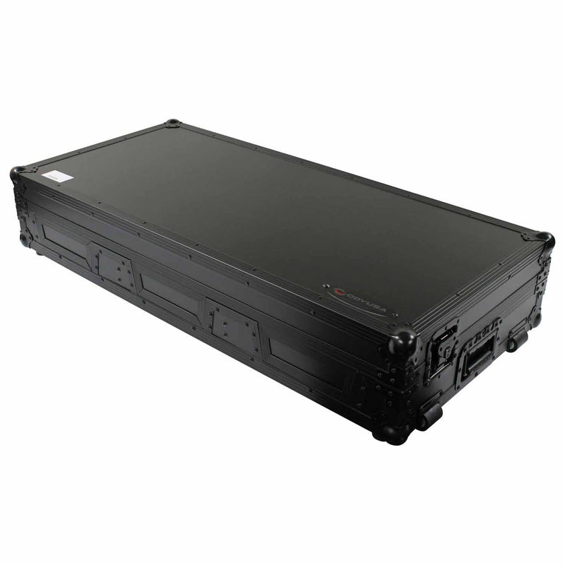 Odyssey FZ12CDJWXD2BL Coffin Flight Case For 12″ Format DJ Mixer and Two Large Format Media Players Odyssey