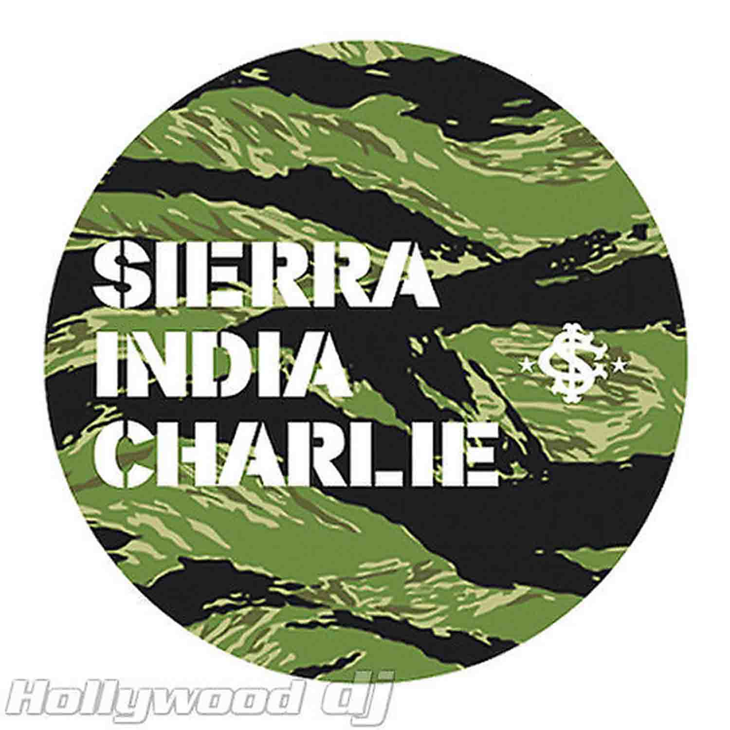 Sicmats DJ Turntable Slipmats 'PHOENETIC' Slip Mat Set Sierra India Charlie - Pair - Hollywood DJ