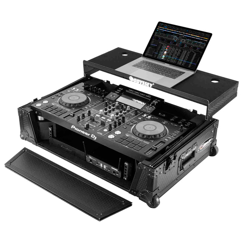 Odyssey 810226 Industrial Board Glide Style 2U Case for Pioneer XDJ-RX2 Digital DJ System Odyssey