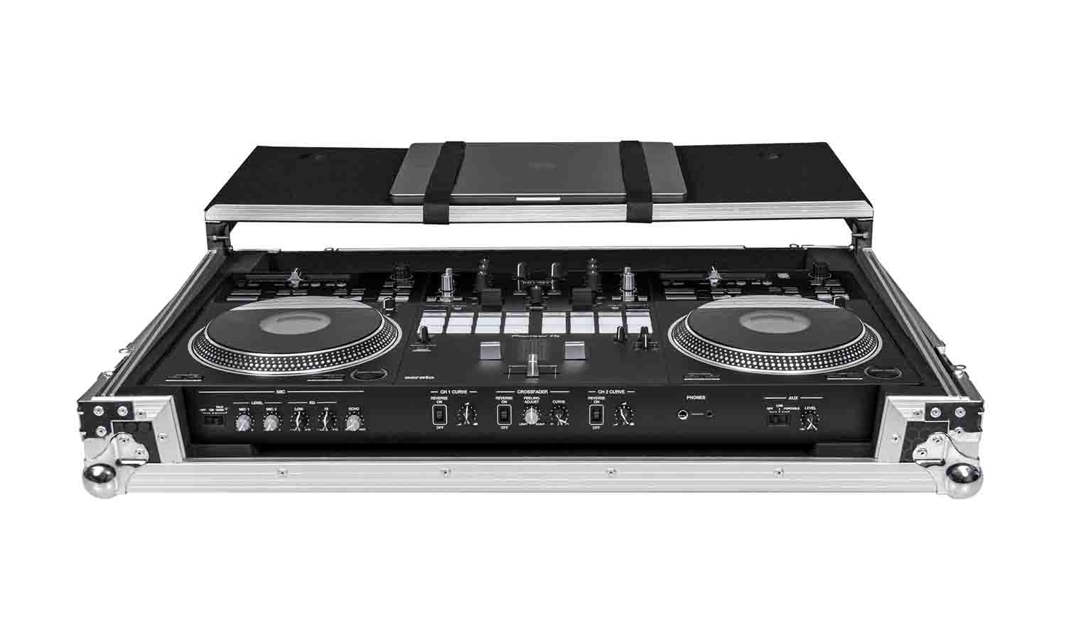 Headliner HL10008 Flight Case with Laptop Platform and Wheels for Pioneer DJ Ddj-Rev7 - Hollywood DJ