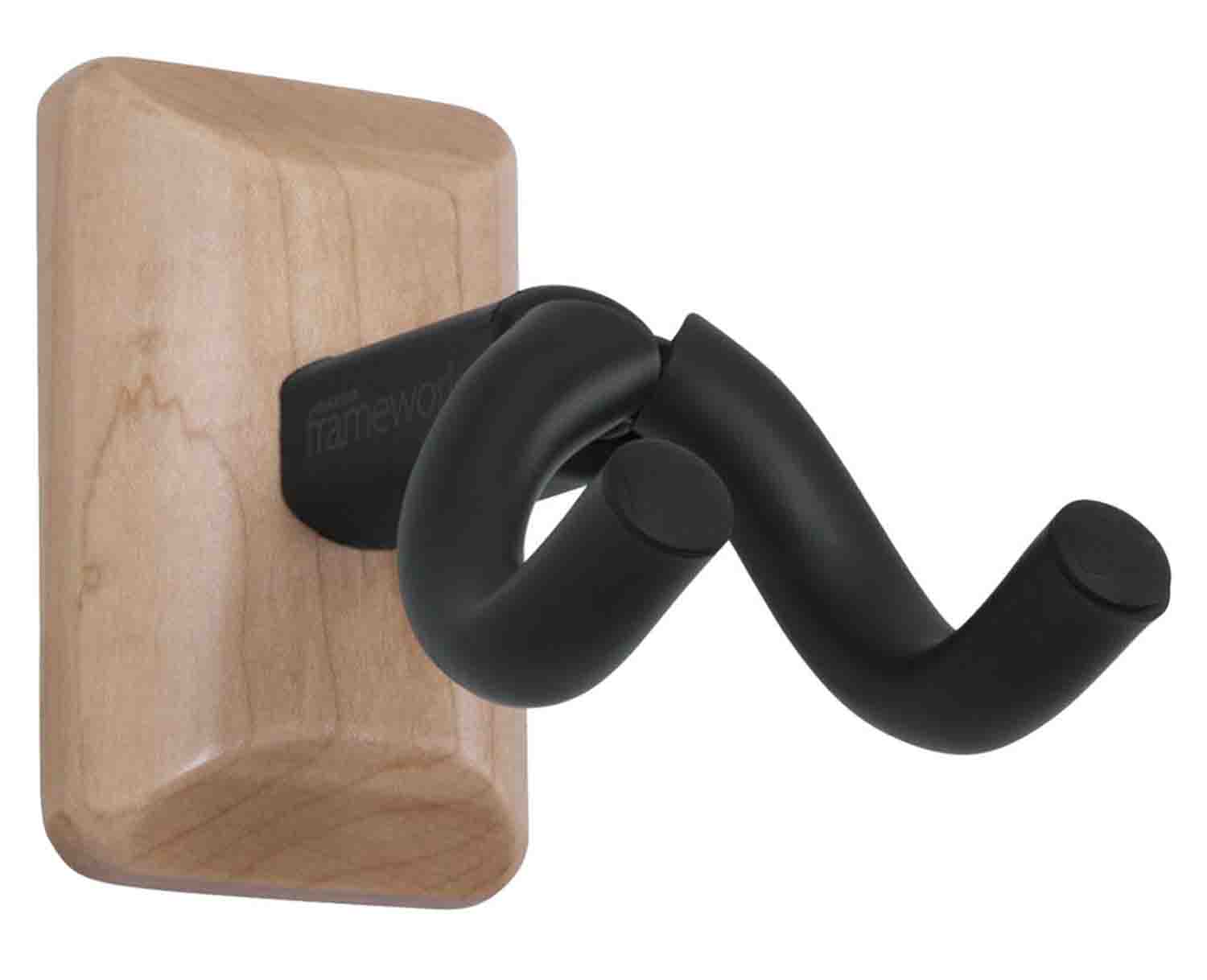 Gator Frameworks GFW-UKE-HNGRMPL Wall Mount Ukulele/Mandolin Hanger - Maple - Hollywood DJ