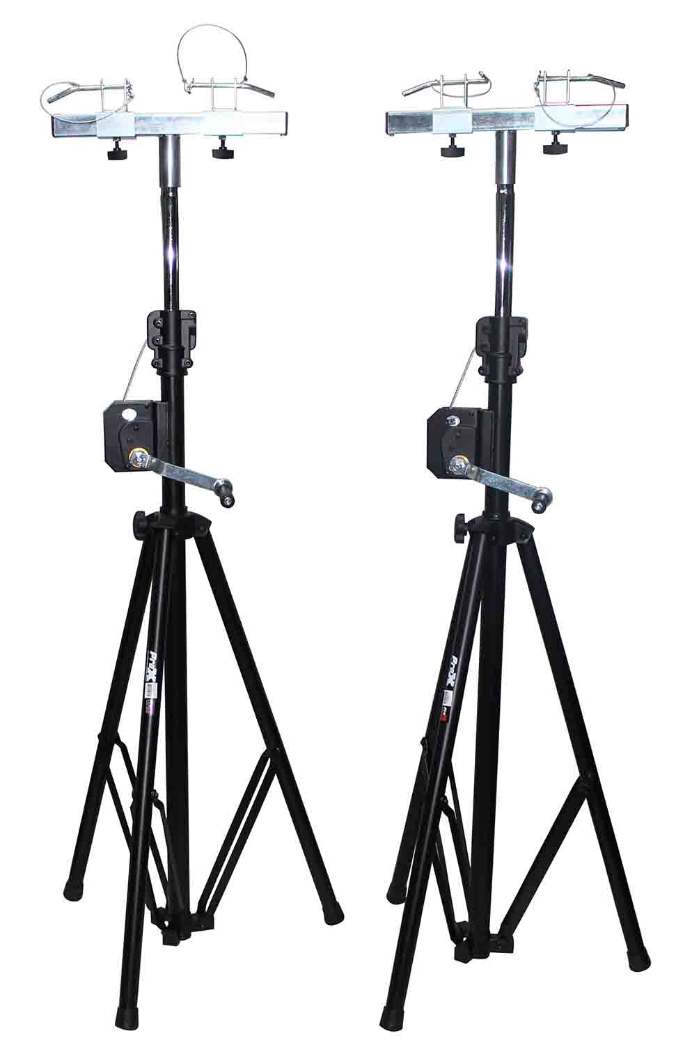 ProX T-LS35C Lighting System Triangle Truss with Crank Up System 5ft ,10ft ,15ft Wide - Hollywood DJ
