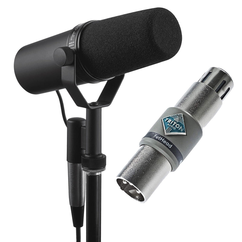 Shure SM7B Microphone with Triton Audio FETHEAD Preamp - DJ Package - Hollywood DJ