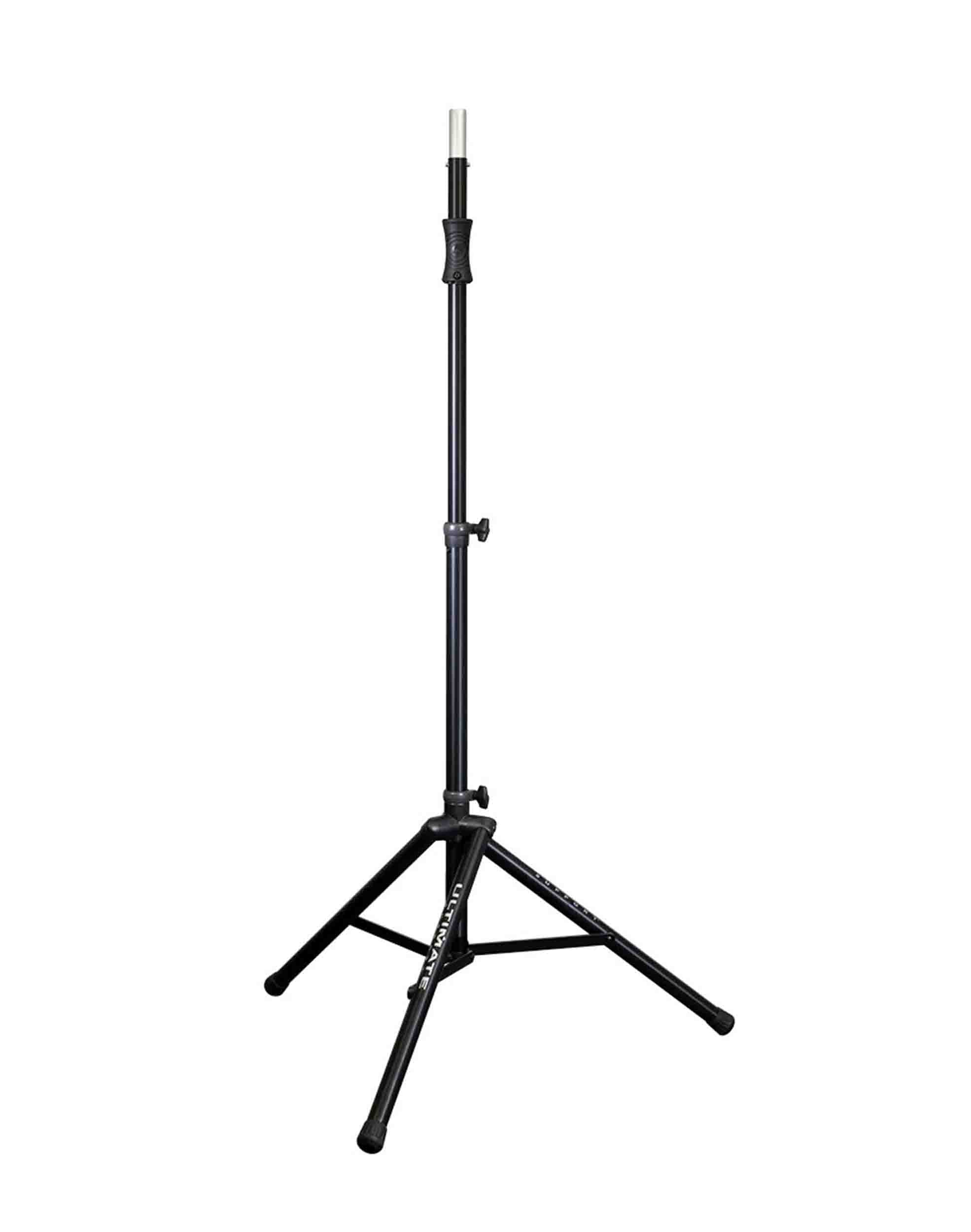 Ultimate Support TS-100B Package Lift-Assist Aluminum Tripod Speaker Stands - 2 Pack - Hollywood DJ