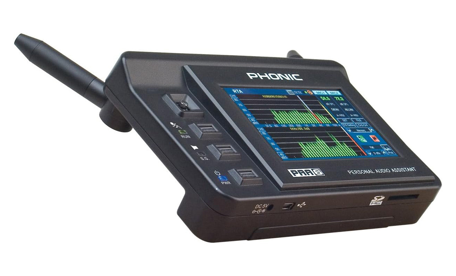 B-Stock: Phonic PAA6, Dual Channel Handheld Audio Analyzer - Hollywood DJ