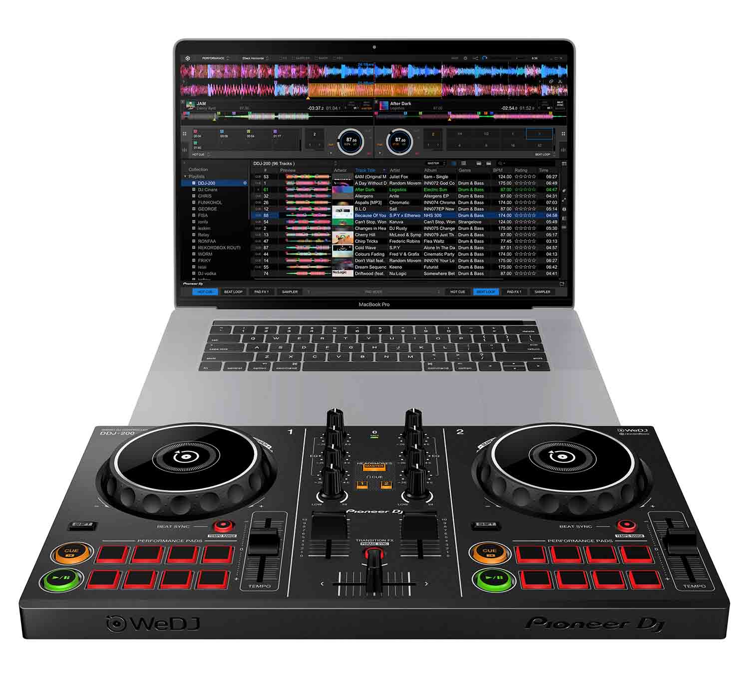 Pioneer DJ DDJ-200 スマート DJコントローラー-