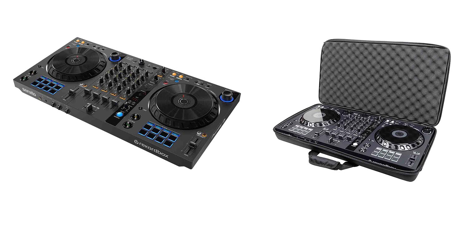 Pioneer DJ 4-Channel DJ Controller Package with Pro-Fit Case