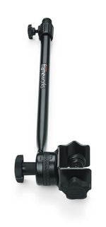 Gator Frameworks GFW-MIC-CLMPBM16 Adjustable Angle 16 Inch Clamp-On Mini Boom with Interlocking Design - Hollywood DJ
