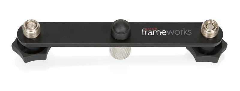 Gator Frameworks GFWMIC1TO2, 1-To-2 Mic Mount Bar - Hollywood DJ