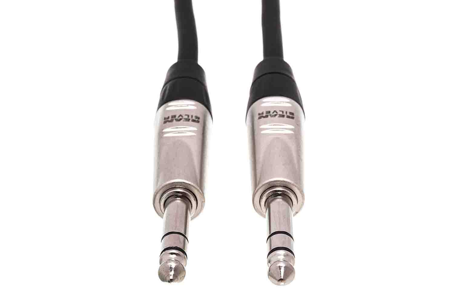 Hosa HSS-005 Pro Balanced Interconnect Cable REAN 1/4-inch TRS Male to REAN 1/4-inch TRS Male - 5 FT - Hollywood DJ