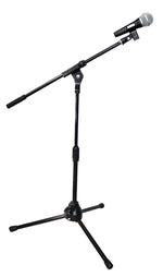 ProX T-MIC05 Short Tripod Microphone Stand with Boom - Hollywood DJ