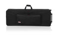 Gator Cases GK-76 Rigid EPS Foam Lightweight DJ Case for 76 Note Keyboards with Wheels - Hollywood DJ