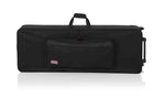 Gator Cases GK-76 Rigid EPS Foam Lightweight DJ Case for 76 Note Keyboards with Wheels - Hollywood DJ