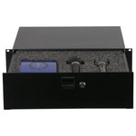 Odyssey ADFRD03 3U Rack Mountable Drawer With Interior Diced Foam - Hollywood DJ