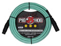 Pig Hog PHMH15SG, Hex Series Mic Cables (Seafoam Green, 15ft) - Hollywood DJ