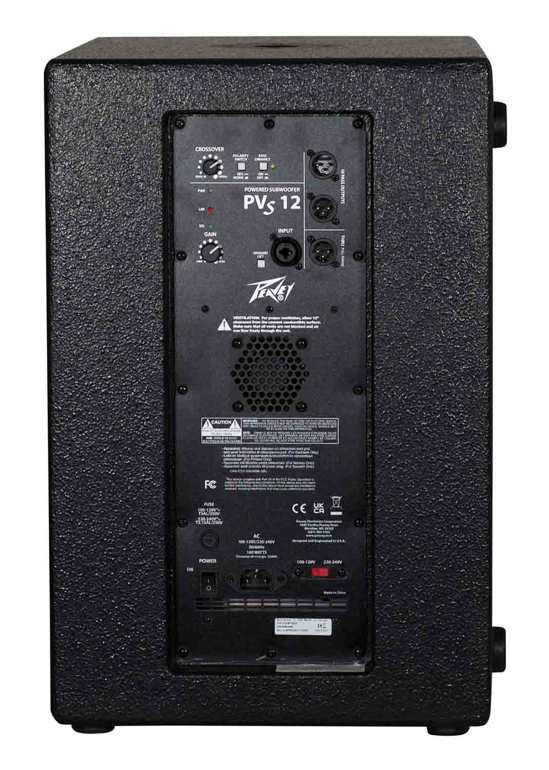 Peavey PVs 12 SUB, 1000W 12-inch Powered Subwoofer - Hollywood DJ