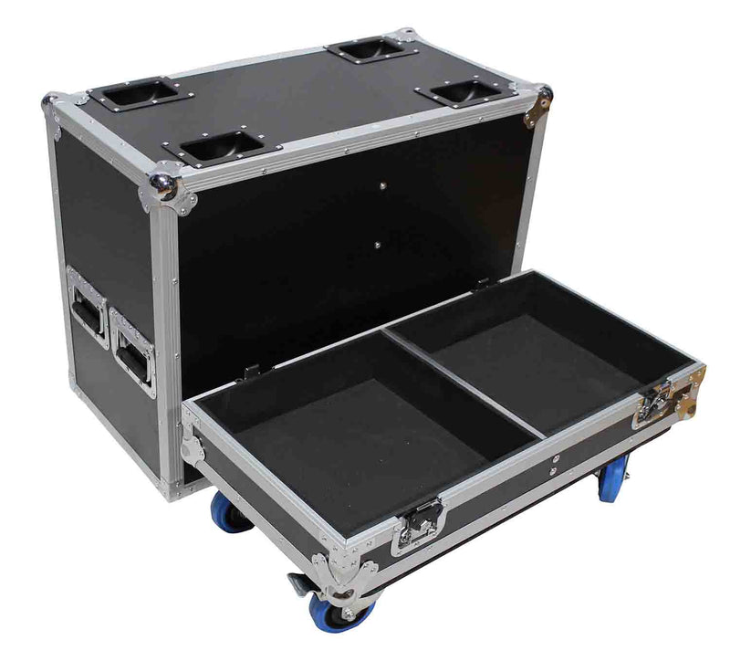 ProX X-RCF-HD32A Flight Case for 2x RCF HD 32-A Two Way Speaker with 4-inch Wheels - Hollywood DJ