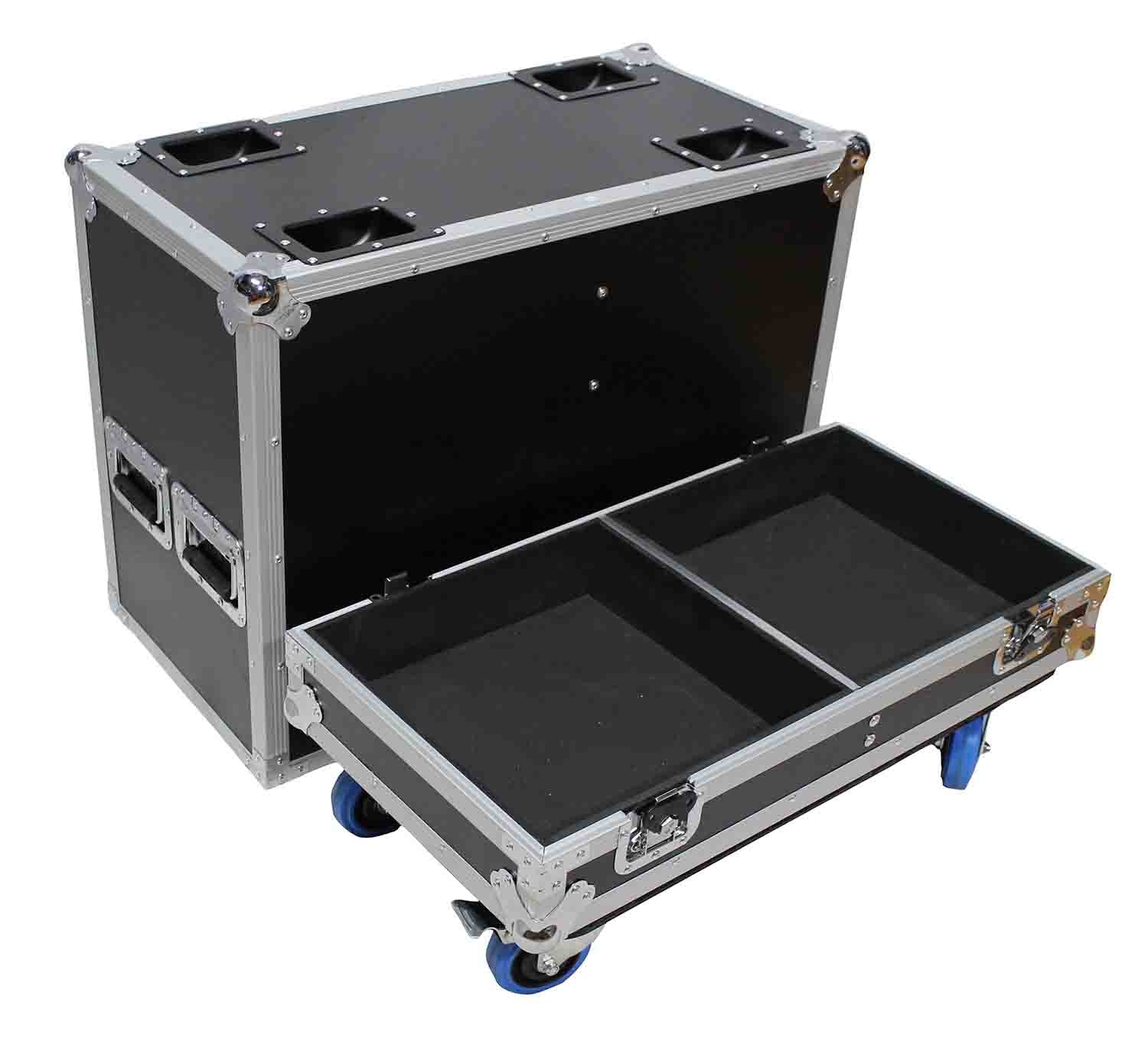ProX X-RCF-HD32A Flight Case for 2x RCF HD 32-A Two Way Speaker with 4-inch Wheels - Hollywood DJ