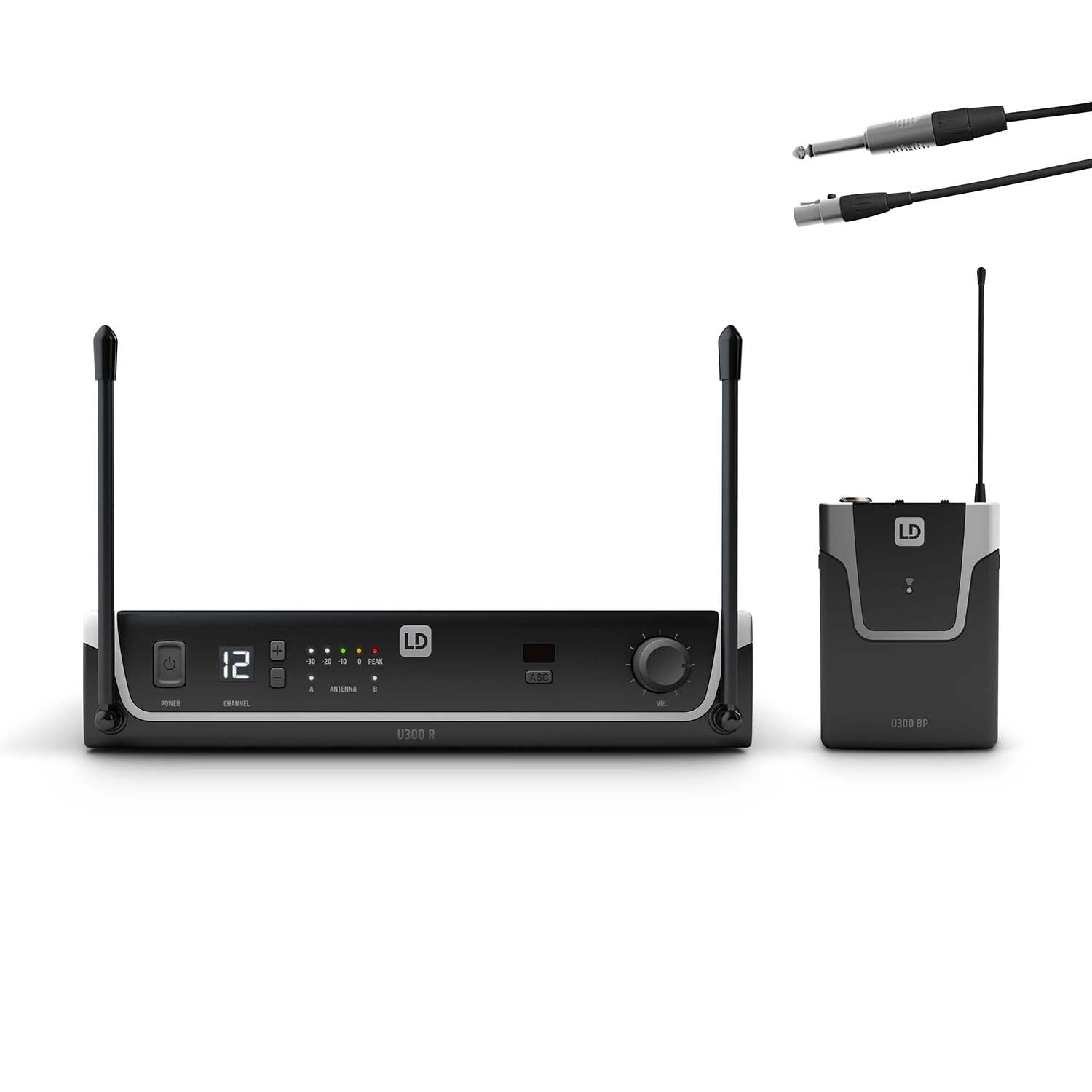 LD Systems U304.7 BPG Wireless Microphone System with Bodypack and Guitar Cable - Hollywood DJ