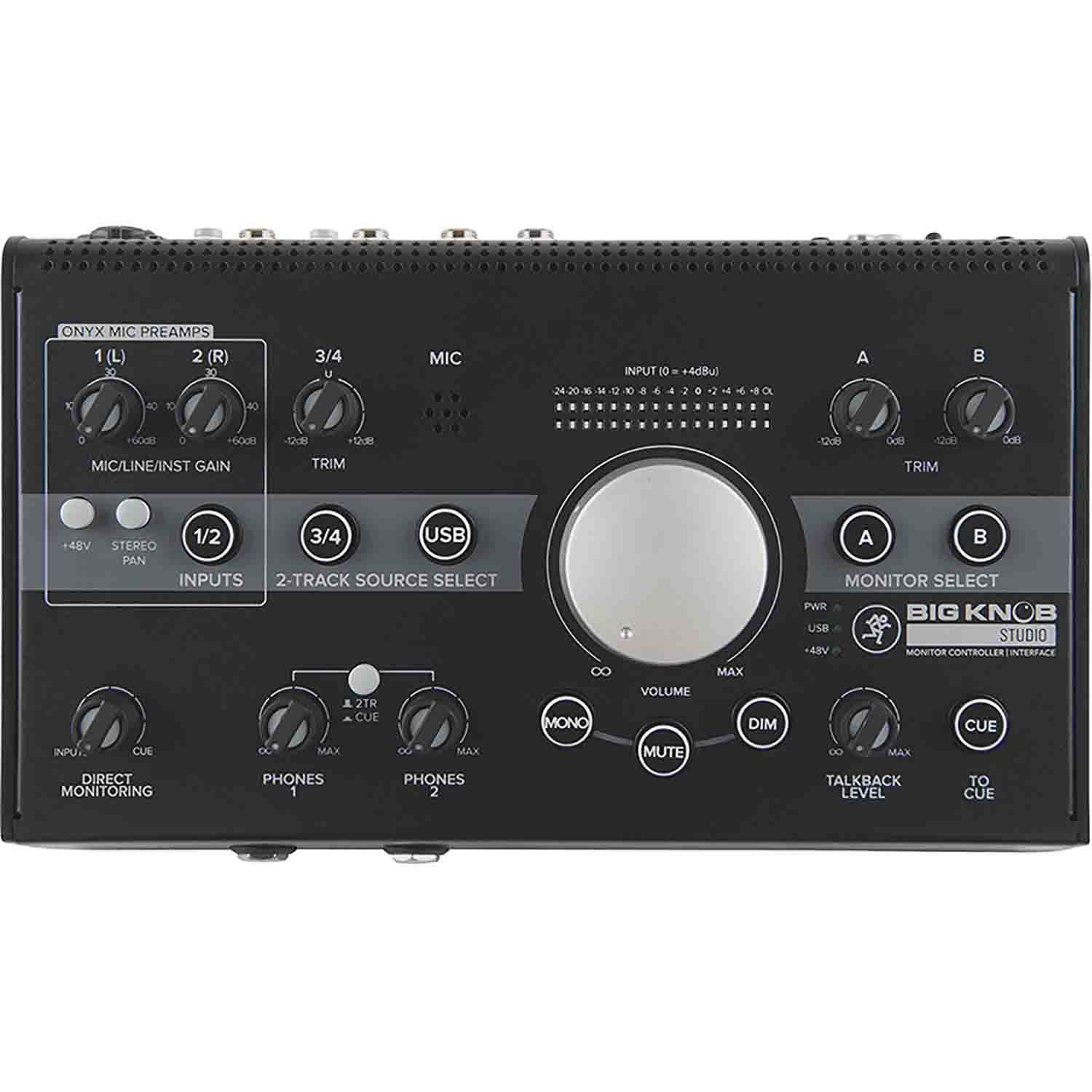 Mackie Big Knob Studio 3x2 Studio Monitor Controller - 192kHz USB I/O - Hollywood DJ