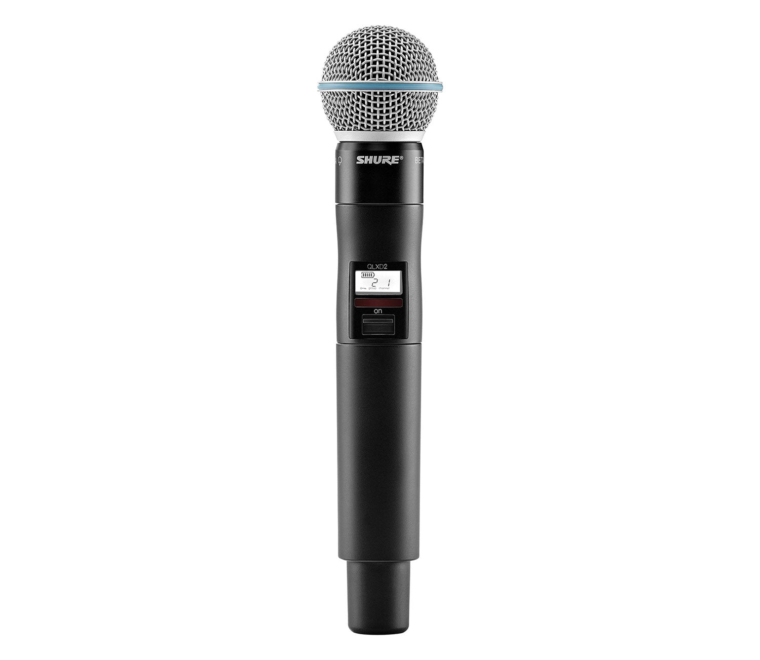 Shure QLXD2/B58 Handheld Wireless Microphone Transmitter with Beta 58A Capsule - Hollywood DJ