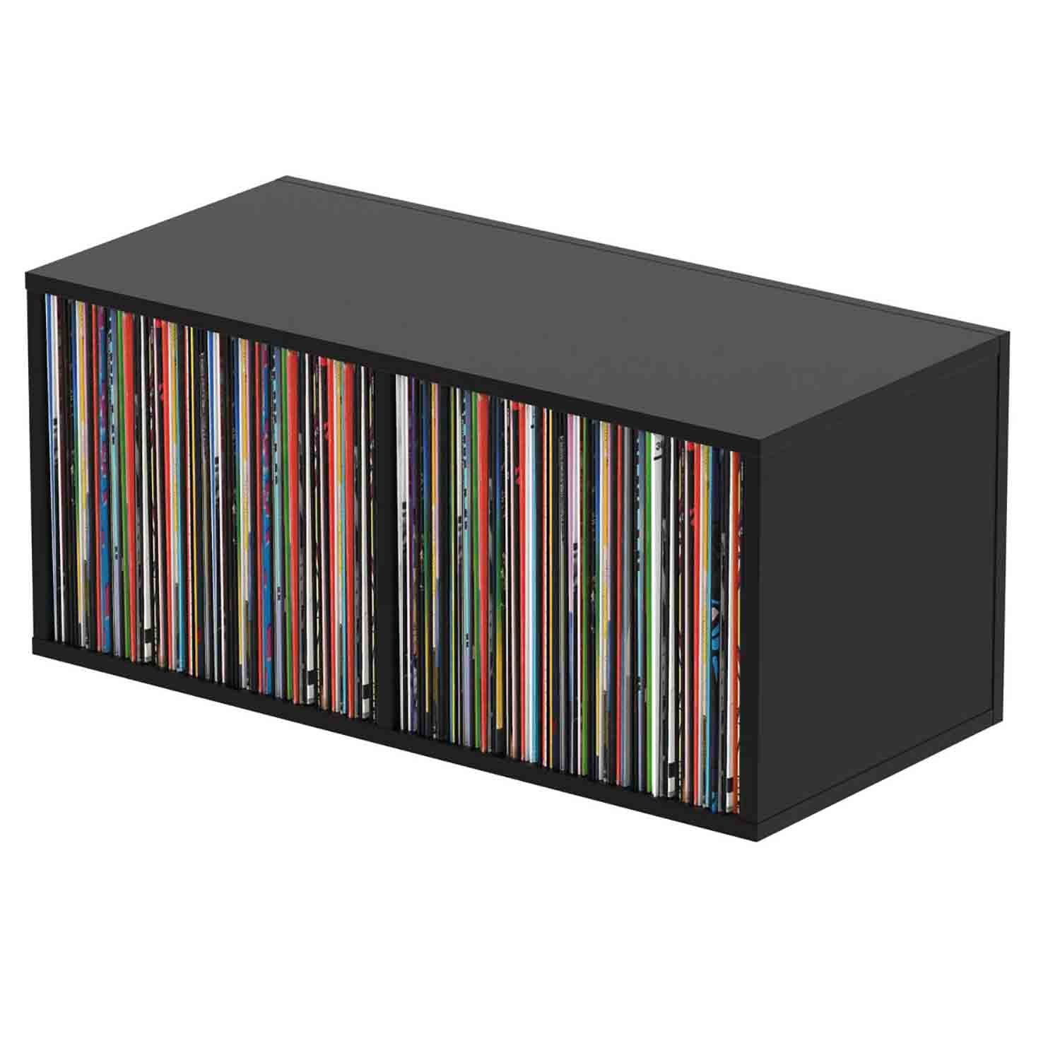 Glorious Record Box for 230 12'' Records - Black - Hollywood DJ