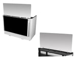 Odyssey Media DJ Booth Package with 65″ Flat Screen TV/Monitor and Sneeze Guard - Hollywood DJ