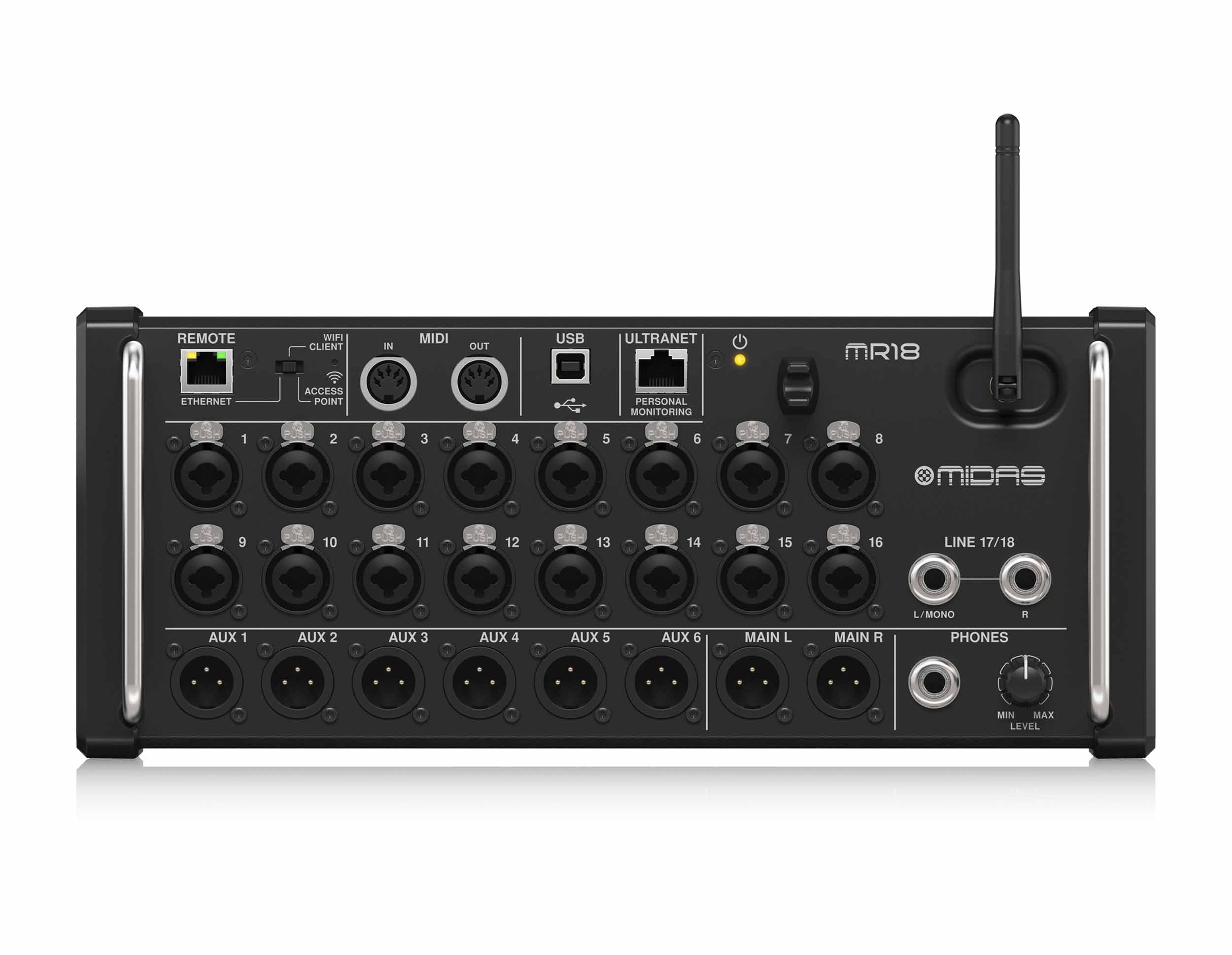 Midas MR18, 18 Input Digital Mixer for iPad/Android Tablets by Midas