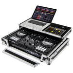 Odyssey FZGSPIDDJ8001, Pioneer DDJ-800 Flight Case With Bottom 1U Rack Space And Glide Platform - Hollywood DJ