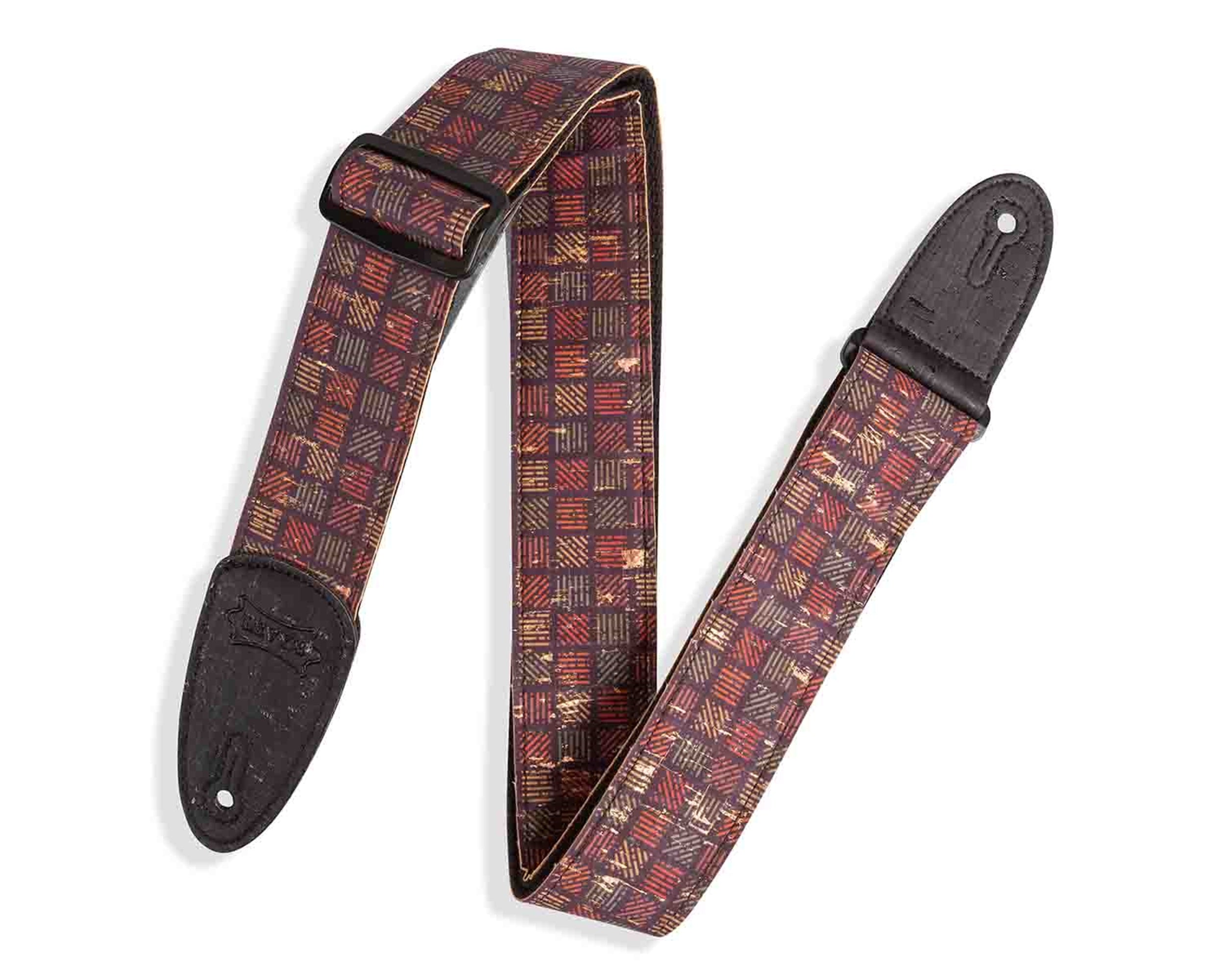Levy's Leathers MX8-004 2-inch Cork Guitar Strap with Orleans Pattern - Hollywood DJ