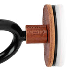 Levy's Leathers LVY-FGHNGR-BKTN Black Forged Guitar Hanger with Tan Leather - Hollywood DJ