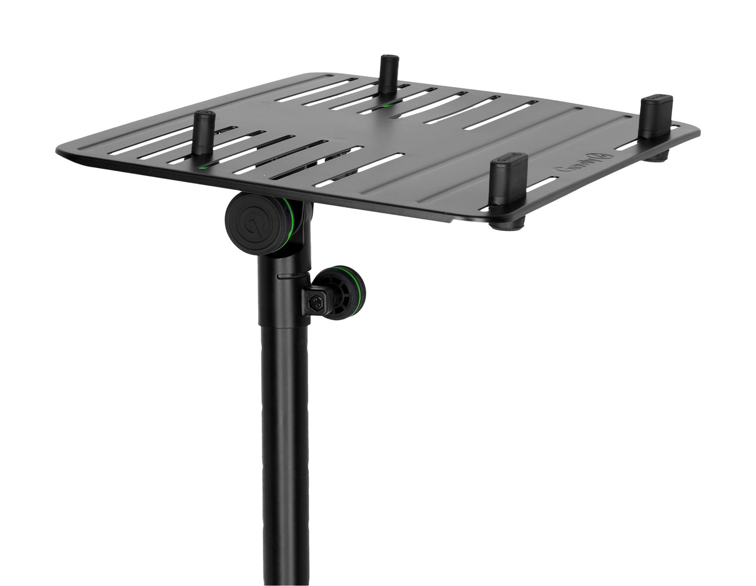 Gravity LTS T 02 B, Universal Laptop Stand with Adjustable Holding Pins and Steel Base - Black - Hollywood DJ