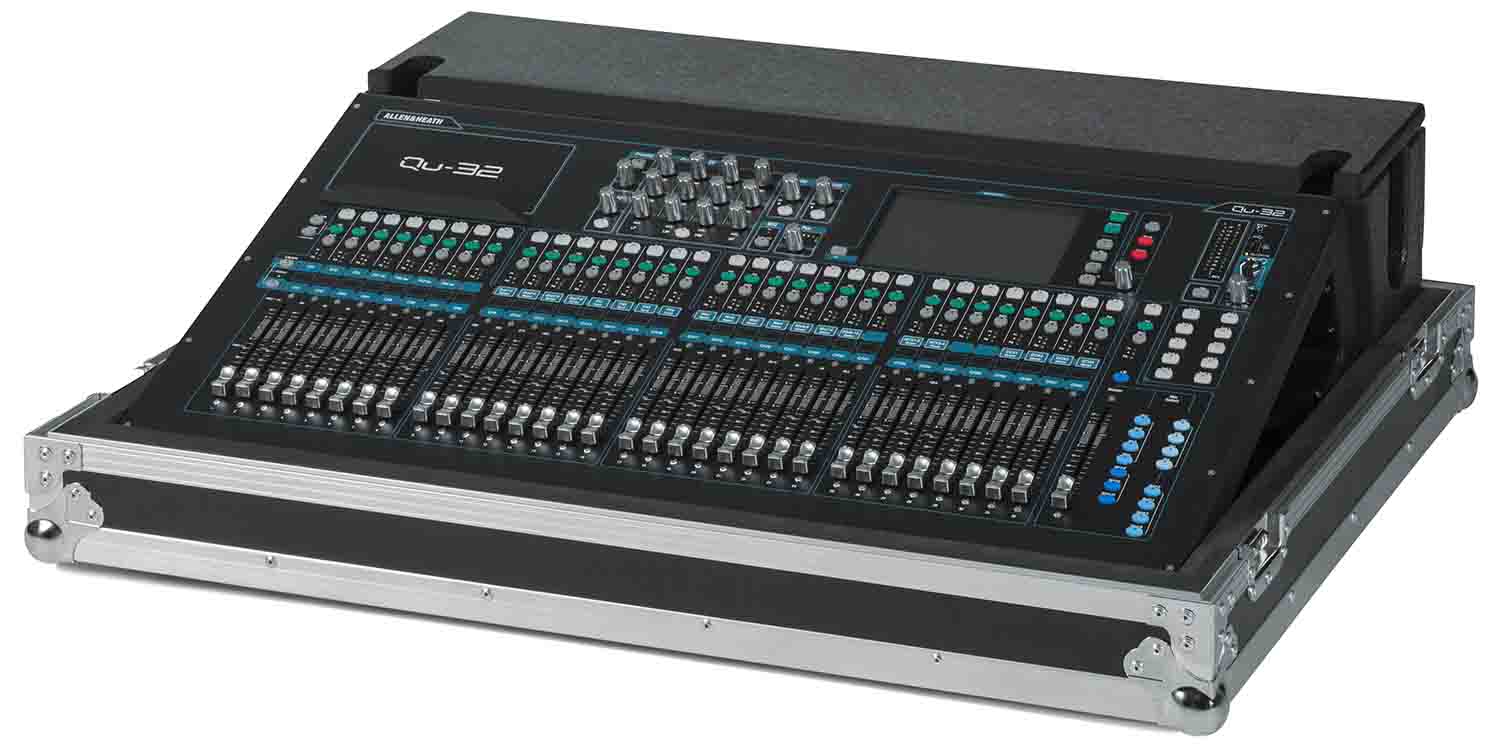 Gator Cases G-TOURQU32 Flight Case for Allen & Heath QU32 Mixing Console with Doghouse Design - Hollywood DJ
