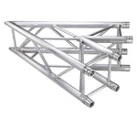 Global Truss SQ-4119, Two Way 45 Degree F34 Square Truss Corner - Silver - Hollywood DJ