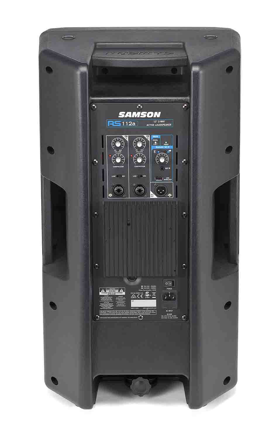 Samson RS112A 400W 2-Way Active Loudspeaker with Bluetooth - 12 Inch - Hollywood DJ