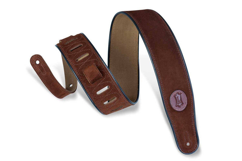 Levy's Leather MSS3-BRN Guitar Strap - Brown - Hollywood DJ