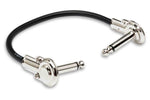 Hosa IRG-100.5 Guitar Patch Cable Low-profile Right-angle to Same - 6 inch - Hollywood DJ