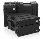 Gator Cases G-PRO-6U-19, 6U Deep Molded Audio Rack Case - 19 Inch - Hollywood DJ
