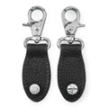 Levy's Leathers TPCS03-BLK Pair of Handbag Guitar Strap Converters with Chrome Hardware - Black - Hollywood DJ
