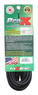 Prox XC-RXF25 Unbalanced RCA to XLR-F High Performance Audio Cable - 25 Feet - Hollywood DJ