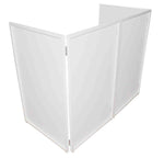 ProX XF-4X3048W MK2 Four Panel Collapse and Go DJ Facade With White Frame and Carry Bag - Black and White Scrims - Hollywood DJ