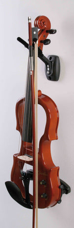 K&M 16580 Violin Wall Holder - Black - Hollywood DJ