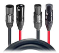 ProX XC-TR112-5PDMX Dual Powerkon to Dual DMX 5-PIN Combo Link Jumper Cable - Hollywood DJ