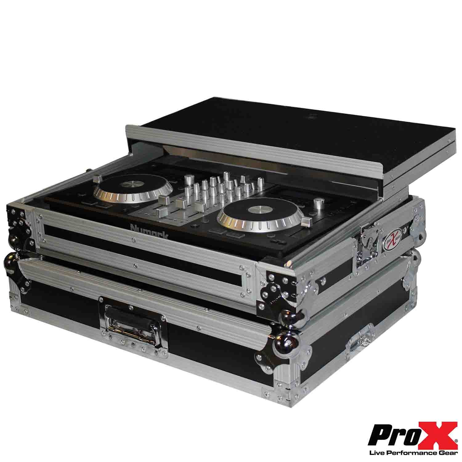 ProX XS-MIXDECKEXLT DJ Flight Case for Numark MixDeck Express Digital Controller With Laptop Shelf - Hollywood DJ