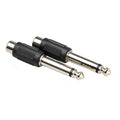 Hosa GPR-101 Adaptors, RCA Female To 1/4" Male Audio Adapter - RCA Female To Mono 1/4" Male - Hollywood DJ