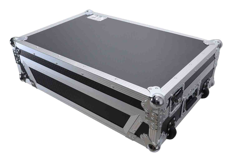 ProX XS-XDJRX3 W ATA Flight Case for Pioneer XDJ-RX3, DDJ-REV5 DJ Controller with 1U Rack Space and Wheels - Hollywood DJ